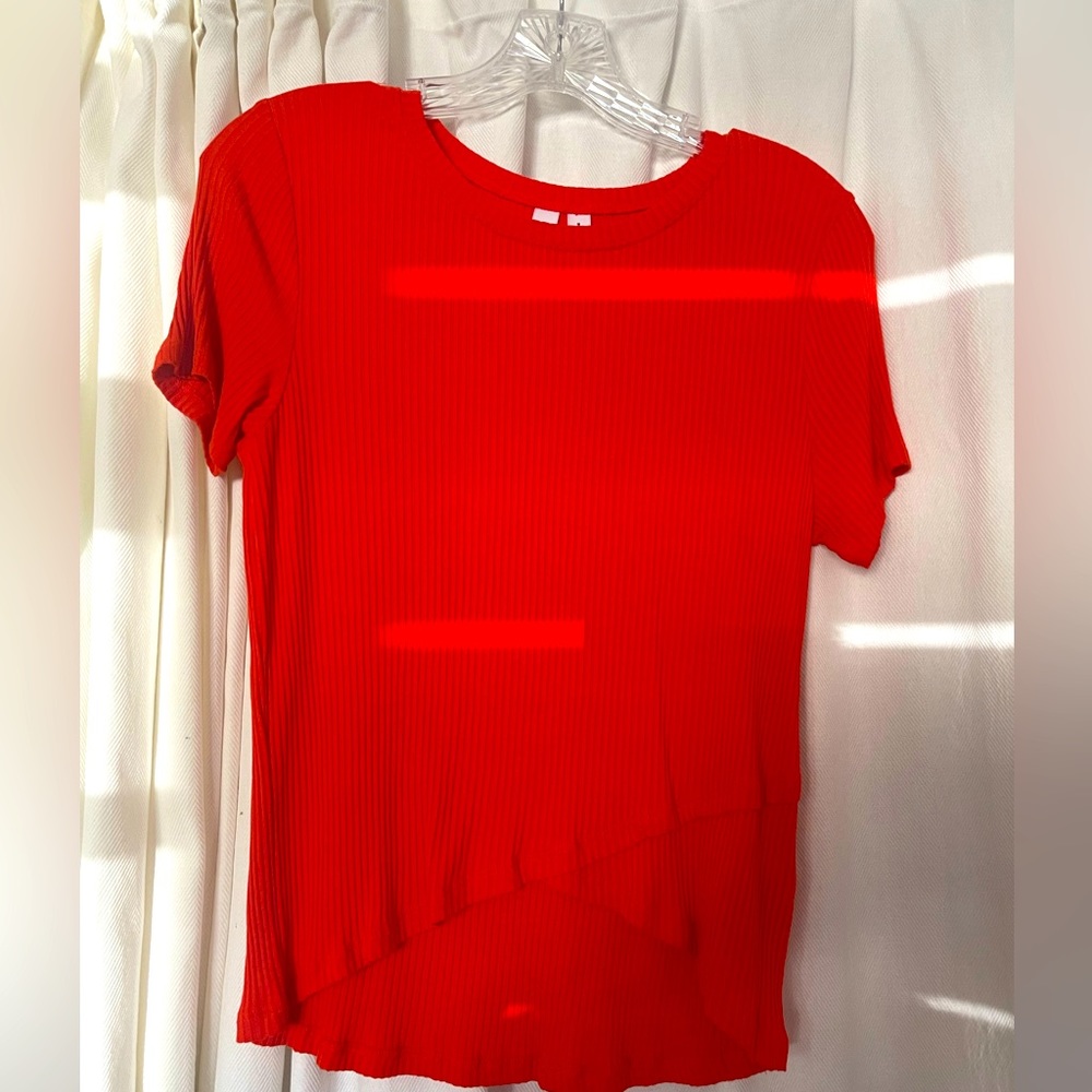 BP. Orange Mid Cropped Ribbed tee
